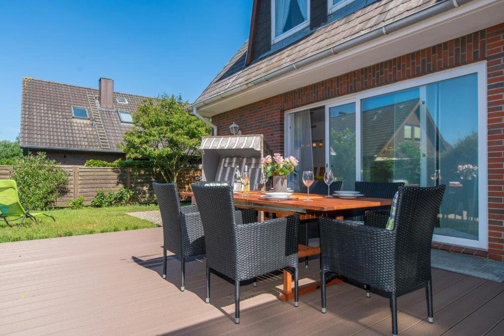 Ferienwohnung Blaue Huis Erdgeschoss Wenningstedt-Braderup ภายนอก รูปภาพ